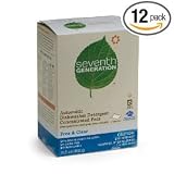 Seventh Generation Auto Dish Pacs, Free & Clear, 15-Count Packages (Pack of 12)