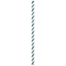Creative Converting 329632 144-Count Striped Paper Drinking Straws, Teal Lagoon