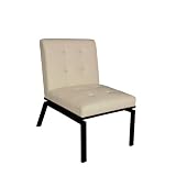 Linon Trento Slipper Chair Ivory