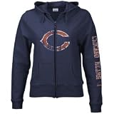 Reebok Chicago Bears Ladies Navy Blue Chant Full Zip Hoody Sweatshirt