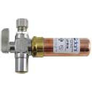 Dahl Straight 1 4 Turn Mini-ball Valve with Water Hammer Arrester, 1 2 Female CPVC X 1 2 OD... by 