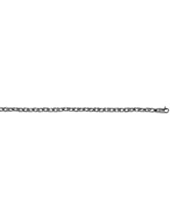 14KT White Solid Link 4.7mm Bracelets Length = 8