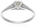 9ct White Gold AMR302933 Ladies 0.05ct Diamond Heart Ring