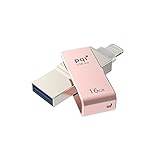 Lightning端子付き USBフラッシュドライブ PQI iConnect mini (16GB, ローズゴールド)