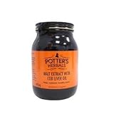 Potter's Malt Extract with Cod Liver Oil ORIGINAL UNFLAVOURED- A Traditional and Nutritious Malt Extract-Provide Vitamin D for healthy Bones- 650gm
