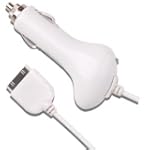 SAVE $2.6 - Apple iPad Car Charger (White) $4.40