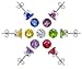 TDEZ2030SET-B Nickel Free 4mm Round 7 Color Cubic title=