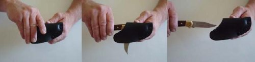 Brown, Left Draw, 5 Easy Draw Holster by Homestead Ent