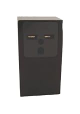 30 Amp, 250 Volt, Surface Mounting Receptacle, Straight Blade, Industrial Grade, Grounding, Black, 5376
