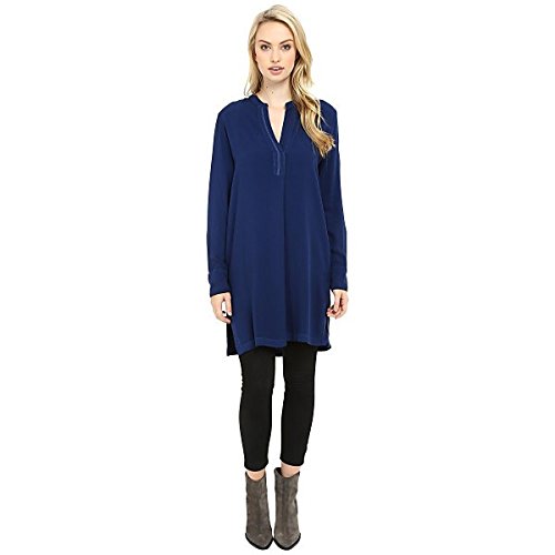 スリードッツ トップス シャツ Alessandra - Oversized Tunic Blue Depth [並行輸入品]
