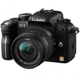 Panasonic Lumix DMC-G1 with Lumix 14-45mm OIS Lens Kit (Black)