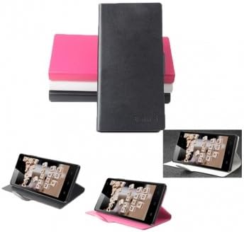 PU Leather Flip Open Case For ThL Ultraphone 4400 5000 --- Color:Black -Big Paw Trading