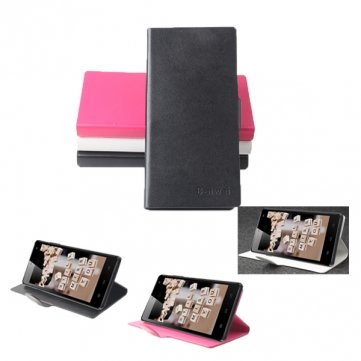 PU Leather Flip Open Case For ThL Ultraphone 4400 5000 --- Color:Black -Big Paw Trading