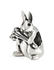 Spring Easter Bunny Sterling Silver Ohm Beads Charm