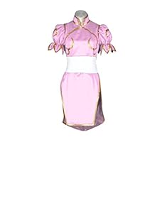 Mtxc Women's Street Fighter Cosplay Costume Chun Li 3rd Size X-Small Pink