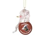 Purdue Boilermakers 2.5 Acrylic Basketball Snowman Holiday Ornament - NCAA College Athletics
