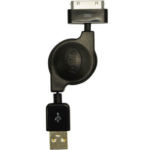 プロテック プッシャーリンク iPod・iPhone用USBケーブル PP-IBK ブラック 【iPod nano 5G/iPhone 3G,3GS,4】