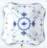 Royal Copenhagen Blue Fluted Full Lace Square Open Vegetable Dish