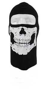 Cagoule Ghost - Tete de mort - Call of Duty Modern Warfare Cod Mw3 Black Ops Battlefield Xbox 360 - Ps3 - Airsoft - Paintball - Moto - Ski - Snow - Surf - Outdoor