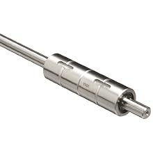 THK Steel Ball Spline Model LT, Double Nut Cylindrical Medium Torque, Shaft: 6mm Diameter x 300mm Length, Nut: 14mm Diameter x 25mm Lenght, Load Capacity: 486 lb