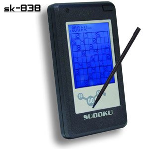 Electronic Handheld Sudoku Game with NightGlow & Stylus Pen