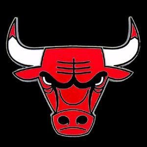 Large Logo-Only NBA Trailer Hitch Cover - Chicago Bulls