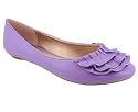 Ruffle Round Toe Flat