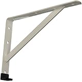 Stanley Hardware 12-by-8-Inch Heavy Duty Shelf Bracket, White #257545