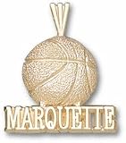 Marquette Golden Eagles Marquette Basketball Pendant - 14KT Gold Jewelry