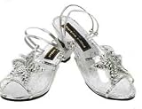 CHILD Silver Princess Slippers Great with Many Costumes Especially Cinderella Costumes