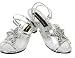 CHILD Silver Princess Slippers Great with Many Costumes Especially Cinderella Costumes