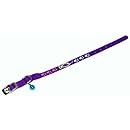 Hamilton Safety Cat Collar with Bell, Fish Squiggle Pattern, 3/8-Inch by 12-Inch, Purple