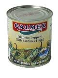 Calmex Jalapeno Peppers with Sardines Filling, 11.6 oz by Calmex