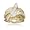 14 Karat Gold Plated and Sterling Silver CZ Snake Ring - Size 8