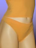 Seamless high-cut thong