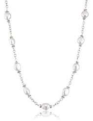 Honora "Crush" White Freshwater Cultured Pearl Link Necklace, 36"
