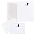 Wedding Invitation Kit White/Pearl Bride Groom 50ct
