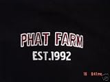 Phat Farm - Phat Farm Zippered Hooded Sweatshirt in Black