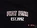 Phat Farm Zippered Hooded Sweatshirt in Black