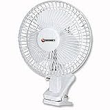 Connect-it Clip-On Fan with Tilt for Desk or Shelf 2-Speed 15W 152mm Ref ES176