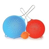 SiliconeZone 3 Flexible Strainer, Orange