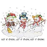 Let It Snow~snowmen-C Adult Sweatshirt