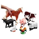 Learning Resources Jumbo Farm Animals, Set of 7