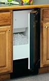30iM-BS-F Marvel Clear Ice Machine - Black Cabinet & Stainless Steel Door