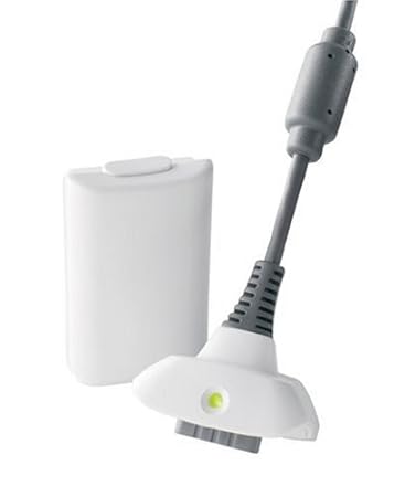 Xbox 360 Play & Charge Kit - Battery and Charging cable (White)
