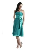 Jade Chiffon Short Bridesmaid Dress