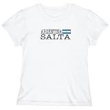 T-Shirt Woman White Elegant Flag 