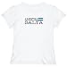 T-Shirt Woman White Elegant Flag 