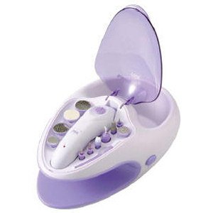 mia - set manucure pédicure + accessoires + bain ongle spa - parme - ms1400