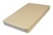 L A Baby Organic Compact Porta Crib Pad with Jacquard Cover, Gold